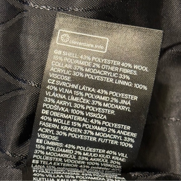 Kenzo x H&M black zebra print coat - Picture 10 of 10